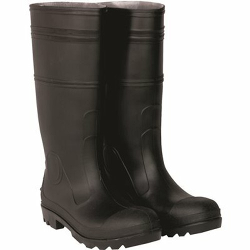 CLC Men's Size 13 Black Plain Toe PVC Rain Boots (1 Pair)