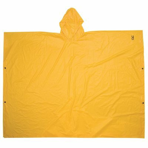Custom LeatherCraft Unisex Large Yellow Lightweight PVC Poncho
