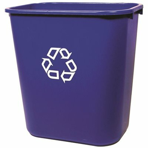Rubbermaid Commercial Products 7 Gal. Deskside Recycling Trash Container/Bin Rubbermaid Commercial Products 7 Gal. Deskside Recycling Trash Container/Bin