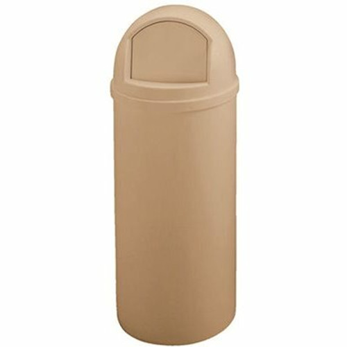 Rubbermaid Commercial Products Marshal Classic 15 Gal. Beige Round Top Trash Can Rubbermaid Commercial Products Marshal Classic 15 Gal. Beige Round Top Trash Can
