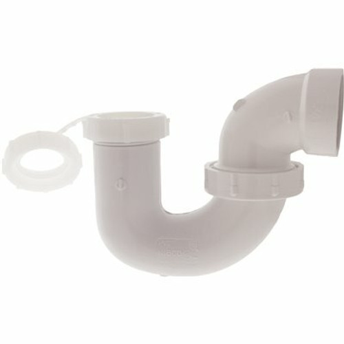NIBCO 1-1/2 in. or 1-1/2 in. x 1-1/4 in. PVC DWV Hub x Slip-Joint P-Trap