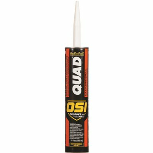 OSI QUAD Advanced 10 oz. White #001 Exterior, Window, Door, and Siding Caulk Sealant OSI QUAD Advanced 10 oz. White #001 Exterior, Window, Door, and Siding Caulk Sealant