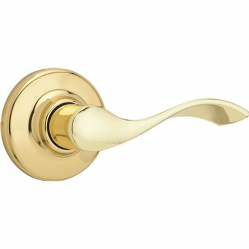 Kwikset Balboa Polished Brass Passage Door Handle for Hall or Closet featuring Microban Technology Kwikset Balboa Polished Brass Passage Door Handle for Hall or Closet featuring Microban Technology