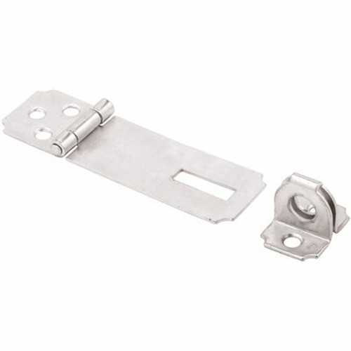 Prime-Line Safety Hasp, 2-1/2 in., Steel Construction, Zinc Plated Finish, Fixed Stapled Prime-Line Safety Hasp, 2-1/2 in., Steel Construction, Zinc Plated Finish, Fixed Stapled