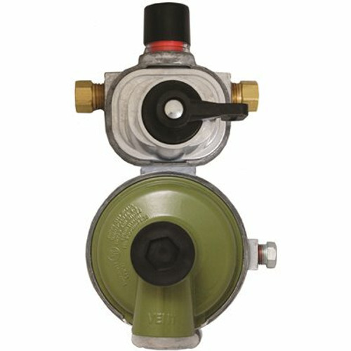 Excela-Flo Automatic Changeover Regulator, High Capacity, 2 Stage, 1/4 in. Inverted Flare x 3/8 in. FNPT