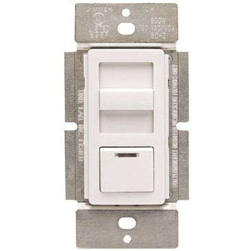 Leviton 1.5-Amp Decora Illumatech Single Pole Step Fan Speed Control With Preset Button, White/ Ivory/ Light Almond IPF01-1LZ