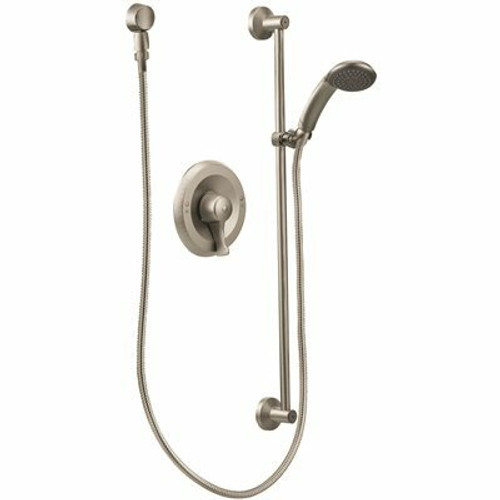 MOEN Commercial 1-Handle Posi-Temp Trim Kit In Brushed Nickel (Without Valve)