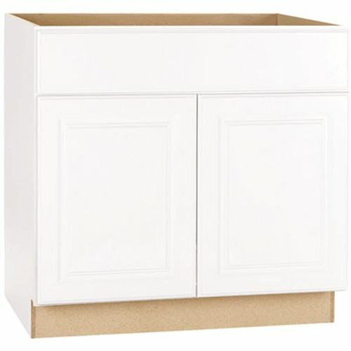 Hampton Bay Hampton 30 in. W x 24 in. D x 34.5 in. H Assembled Sink Base Kitchen Cabinet in Satin White Hampton Bay Hampton 30 in. W x 24 in. D x 34.5 in. H Assembled Sink Base Kitchen Cabinet in Satin White