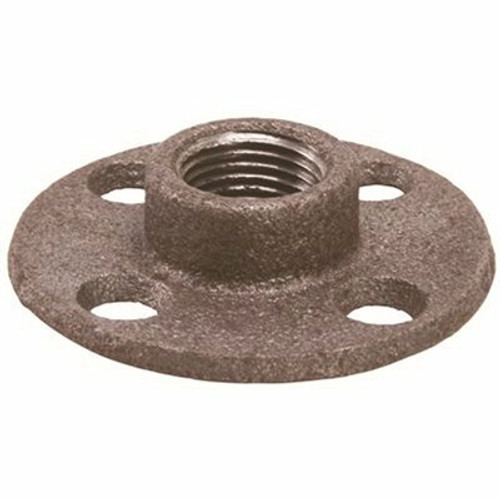2 in. Black Malleable Floor Flange, 9 Count