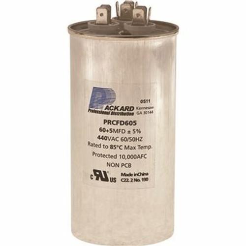 Packard Titan 440/370-Volt 35+7.5 MFD Pro Run Capacitor Round Packard Titan 440/370-Volt 35+7.5 MFD Pro Run Capacitor Round