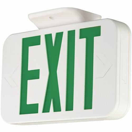 Hubbell Lighting Compass 3.8-Watt White Integrated LED Exit Sign with Remote Capacity Hubbell Lighting Compass 3.8-Watt White Integrated LED Exit Sign with Remote Capacity