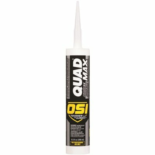 OSI QUAD Max 9.5 fl. oz. White #001 Exterior, Window, Door, and Siding Caulk Sealant OSI QUAD Max 9.5 fl. oz. White #001 Exterior, Window, Door, and Siding Caulk Sealant