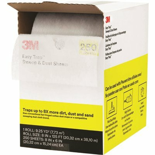 3M 8 in. x 6 in. Easy Trap Sweep and Dust Sheets (250-Sheets Per Roll) (1 Roll Per Case) 3M 8 in. x 6 in. Easy Trap Sweep and Dust Sheets (250-Sheets Per Roll) (1 Roll Per Case)