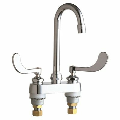 Chicago Faucets HOT AND COLD SINK FAUCET, 0.5 GPM, CHROME, LEAD FREE