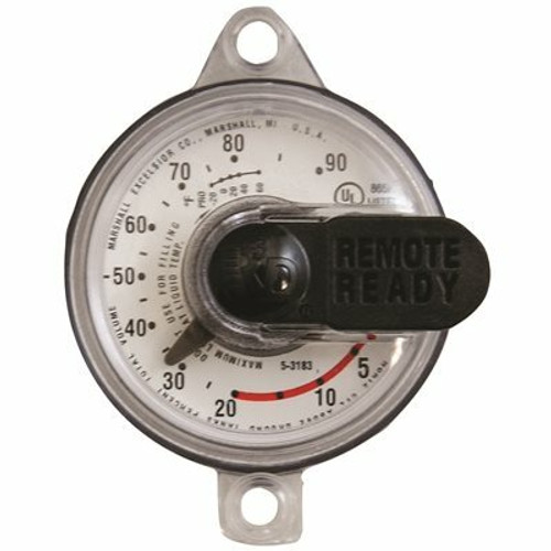 MEC Tabbed Dial and 2 Screw Kit for Remote Ready Junior Horizontal Ag/Ug, ASME / Dot Float Gauge for 120-1000 Gal. Tanks
