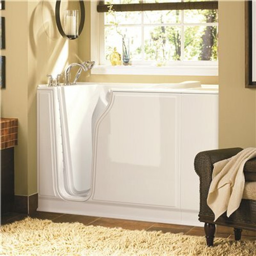 American Standard Gelcoat Value Series 52 in. Rectangular Drop-In Whirlpool Bathtub in White