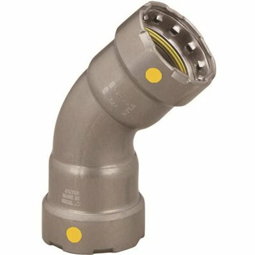Viega MEGAPRESSG CARBON STEEL 45 DEGREE ELBOW, P X P, 1-1/2 IN. Viega MEGAPRESSG CARBON STEEL 45 DEGREE ELBOW, P X P, 1-1/2 IN.