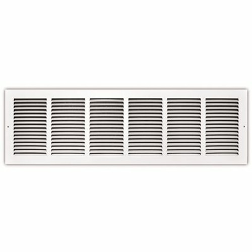 TruAire 30 in. x 8 in. White Stamped Return Air Grille TruAire 30 in. x 8 in. White Stamped Return Air Grille