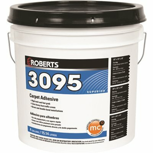ROBERTS Beige 4 Gal. (16 qt.) High Performance Carpet Floor Adhesive ROBERTS Beige 4 Gal. (16 qt.) High Performance Carpet Floor Adhesive