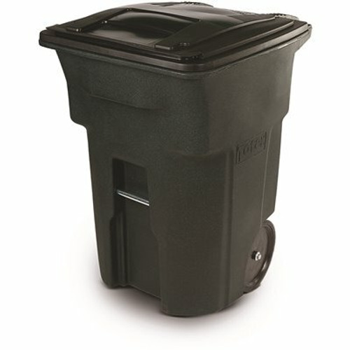 Toter 96 Gallon Greenstone Outdoor Trash Can/Garbage Can with Quiet Wheels and Attached Lid Toter 96 Gallon Greenstone Outdoor Trash Can/Garbage Can with Quiet Wheels and Attached Lid