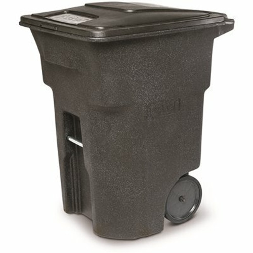 Toter 96 Gallon Blackstone Outdoor Trash Can/Garbage Can with Quiet Wheels and Attached Lid Toter 96 Gallon Blackstone Outdoor Trash Can/Garbage Can with Quiet Wheels and Attached Lid