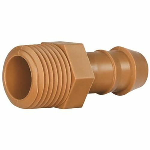 K-Rain 1/2 in. x 17 mm Drip Adapter Brass Barb Fitting K-Rain 1/2 in. x 17 mm Drip Adapter Brass Barb Fitting