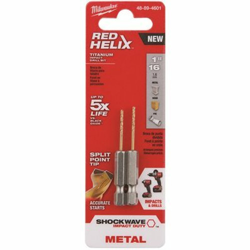 Milwaukee SHOCKWAVE 1/16 in. Titanium Twist Drill Bit Milwaukee SHOCKWAVE 1/16 in. Titanium Twist Drill Bit
