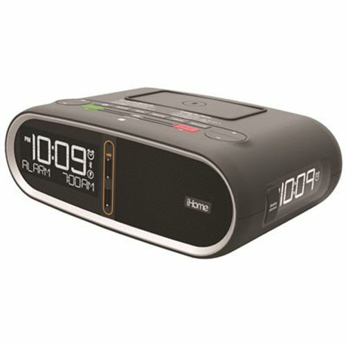 iHome Triple Display NFC Bluetooth Alarm Clockwith Speakerphone, Qi Wireless Chargingand Dual USB Charging Ports iHome Triple Display NFC Bluetooth Alarm Clockwith Speakerphone, Qi Wireless Chargingand Dual USB Charging Ports