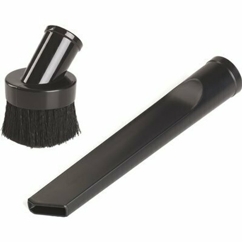 1-1/4 in. Dusting Brush and Crevice Tool Shop Vacuum Attachments for Select RIDGID, Stinger and Bucket Head Wet Dry Vacs 1-1/4 in. Dusting Brush and Crevice Tool Shop Vacuum Attachments for Select RIDGID, Stinger and Bucket Head Wet Dry Vacs