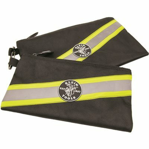 Klein Tools Tradesman Pro 10 in. High Visibility Zipper Tool Bag (2-Pack) Klein Tools Tradesman Pro 10 in. High Visibility Zipper Tool Bag (2-Pack)