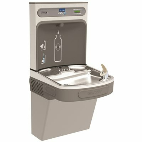 Elkay ezH2O Bottle Filling Station with Single ADA Cooler Drinking Fountain Non-Filtered Refrigerated Light Gray Elkay ezH2O Bottle Filling Station with Single ADA Cooler Drinking Fountain Non-Filtered Refrigerated Light Gray