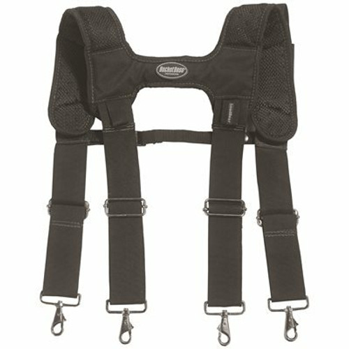 BUCKET BOSS Adjustable LoadBear Work Suspenders in Black