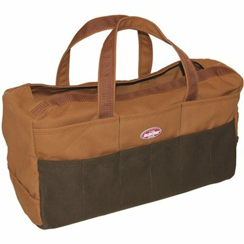 BUCKET BOSS 17 in. Rigger's Tool Storage Canvas Tool Bag with 30 Pockets