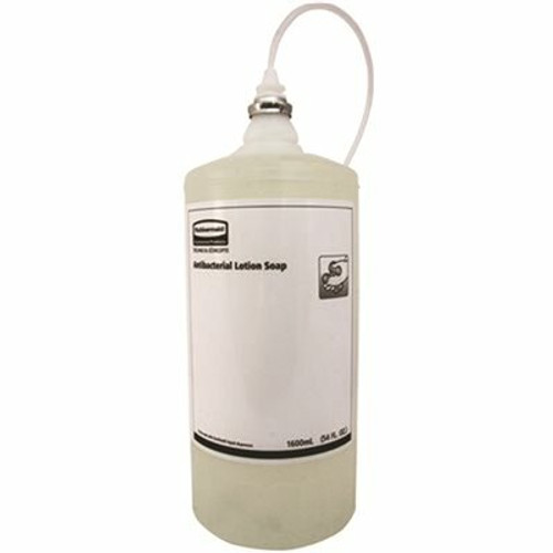 Rubbermaid Commercial Products One Shot Lotion (Liquid) 1600 mL Fragrance-Free Dye Free Antibacterial Hand Soap Refill
