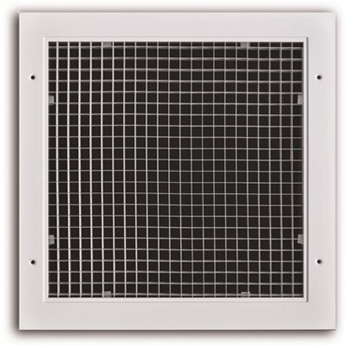 TruAire 18 in. x 18 in. Aluminum Egg-Crate Surface Mount Return Air Grill