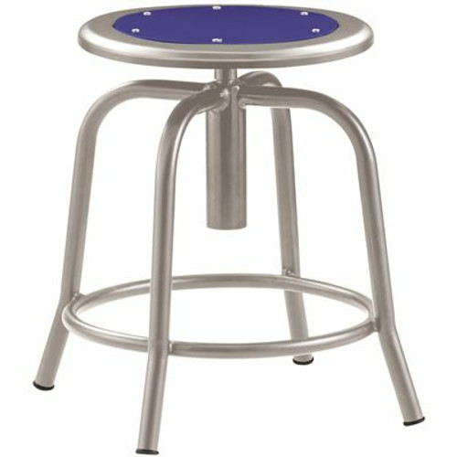 NATIONAL PUBLIC SEATING ADJ HGT STOOL PERS BLUE/GRY