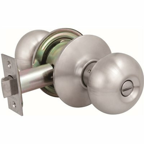 US Lock 2010 Series GR2 2-3/4 in. Backset US32D Privacy Bed/Bath Plymouth Door Knob US Lock 2010 Series GR2 2-3/4 in. Backset US32D Privacy Bed/Bath Plymouth Door Knob