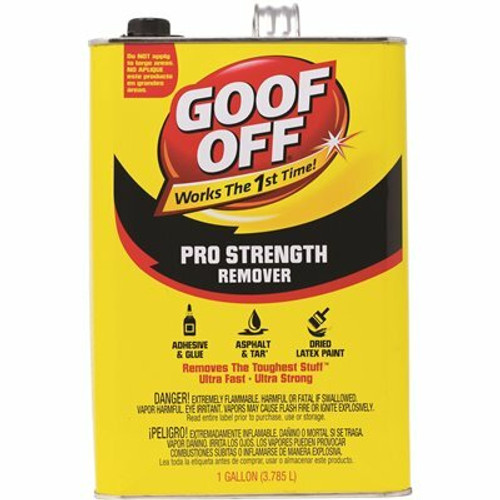 Goof Off 128 fl. oz. Professional Strength Latex Paint and Adhesive Remover Goof Off 128 fl. oz. Professional Strength Latex Paint and Adhesive Remover