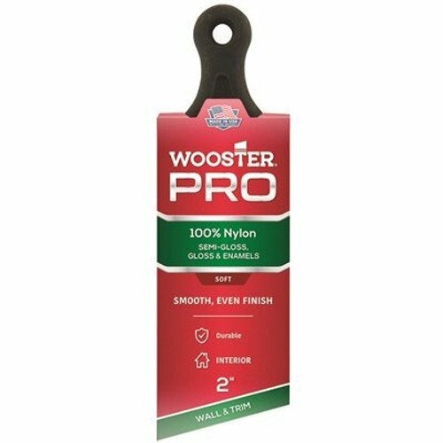 Wooster 2 in. Nylon Angled Short Handle Sash Paint Brush Wooster 2 in. Nylon Angled Short Handle Sash Paint Brush