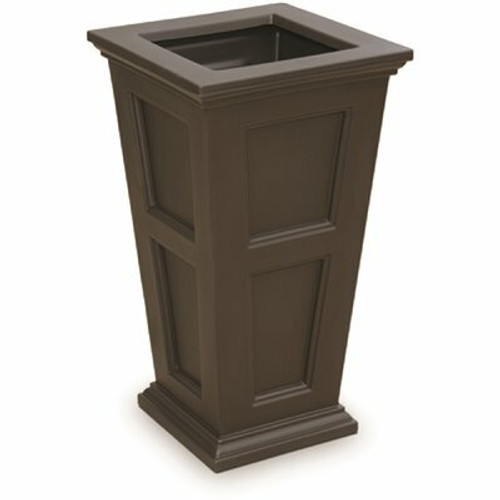 Mayne Fairfield 28 in. Tall Self-Watering Espresso Polyethylene Planter Mayne Fairfield 28 in. Tall Self-Watering Espresso Polyethylene Planter