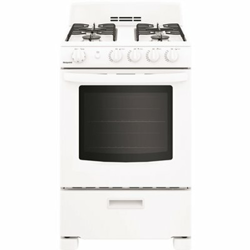 Hotpoint 24 in. 2.9 cu. ft.  Freestanding Gas Range in White