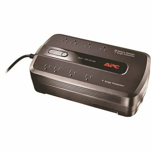 APC 8-Outlet, 650VA, 365 Joules Back-Ups ES 650 Battery Backup System APC 8-Outlet, 650VA, 365 Joules Back-Ups ES 650 Battery Backup System