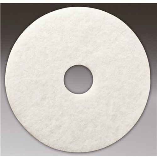 Renown 19 in. White Polishing Floor Pad (5-Count) Renown 19 in. White Polishing Floor Pad (5-Count)
