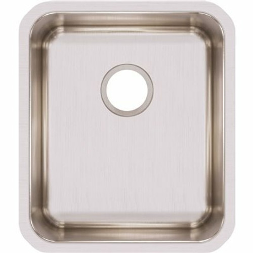 Elkay Lustertone 16 in. Undermount Single Bowl 18-Gauge Stainless Steel Kitchen Sink Only Elkay Lustertone 16 in. Undermount Single Bowl 18-Gauge Stainless Steel Kitchen Sink Only
