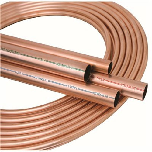 Mueller Streamline 3/4 in. x 10 ft. Copper Type M Pipe Mueller Streamline 3/4 in. x 10 ft. Copper Type M Pipe