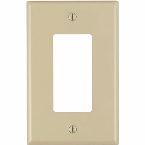 Leviton 1-Gang Ivory Decora/Rocker Nylon Midway/Midsize Wall Plate (1-Pack) PJ26-I Leviton 1-Gang Ivory Decora/Rocker Nylon Midway/Midsize Wall Plate (1-Pack) PJ26-I