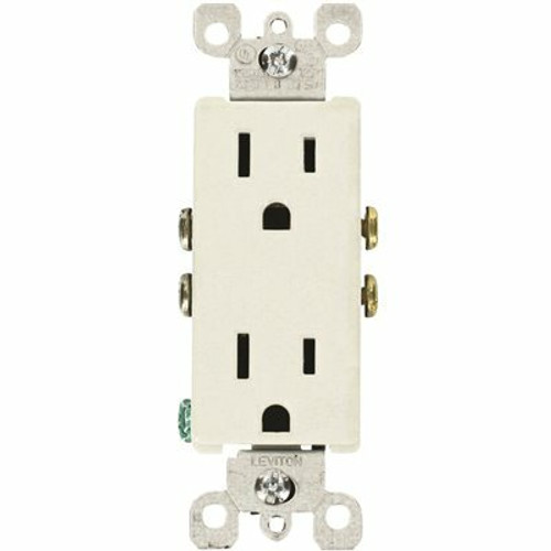 Leviton Decora 15 Amp 125 V Duplex Outlet/Receptacle, White (10-Pack) 5325-WMP Leviton Decora 15 Amp 125 V Duplex Outlet/Receptacle, White (10-Pack) 5325-WMP