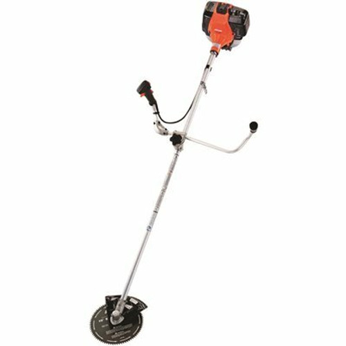 ECHO 42.7 cc Gas 2-Stroke U-Handle Professional Grade Trimmer/Brushcutter with 80-Tooth Brush Blade and Metal Debris Shield