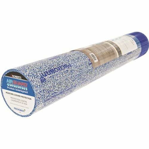 ROBERTS AirGuard 100 sq. ft. 40 in. x 30 ft. x 2 mm 5-in-1 Underlayment with Microban for Laminate and Engineered Wood Floors