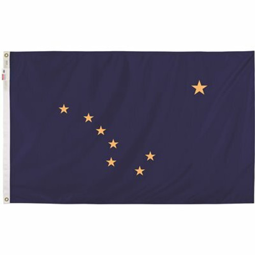 Valley Forge Flag 3 ft. x 5 ft. Nylon Alaska State Flag